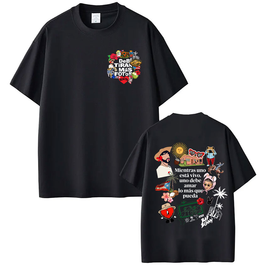 Foto Street Fashion - Rapper Bad Bunny T-shirt Debi Tirar