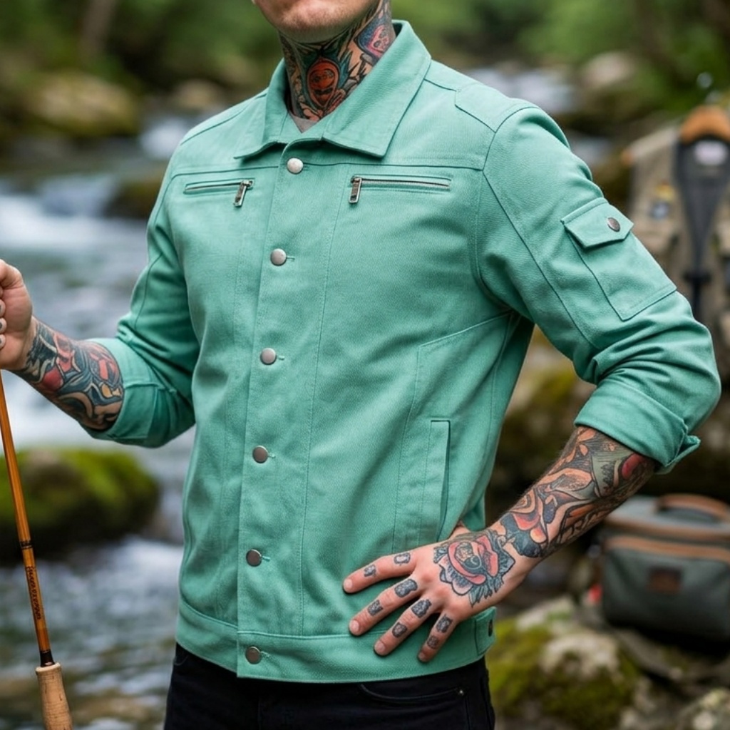 Biker Style Denim Jacket Men's - Street Fashion Jacket review and price