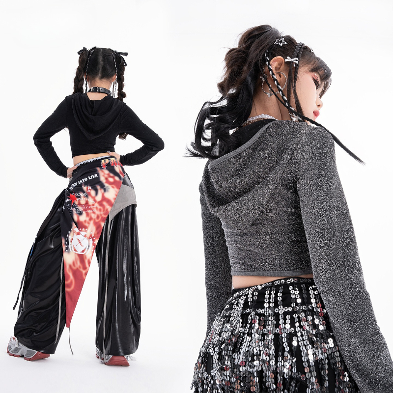 Girls Hip Hop Dance Clothing S - Street Fashion Kpop review and price