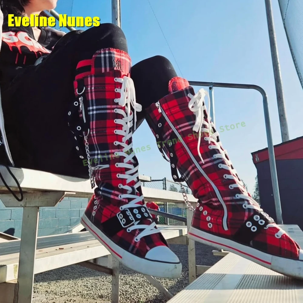 Heart Shaped Buckle Platform B - Street Fashion Y2K review and price