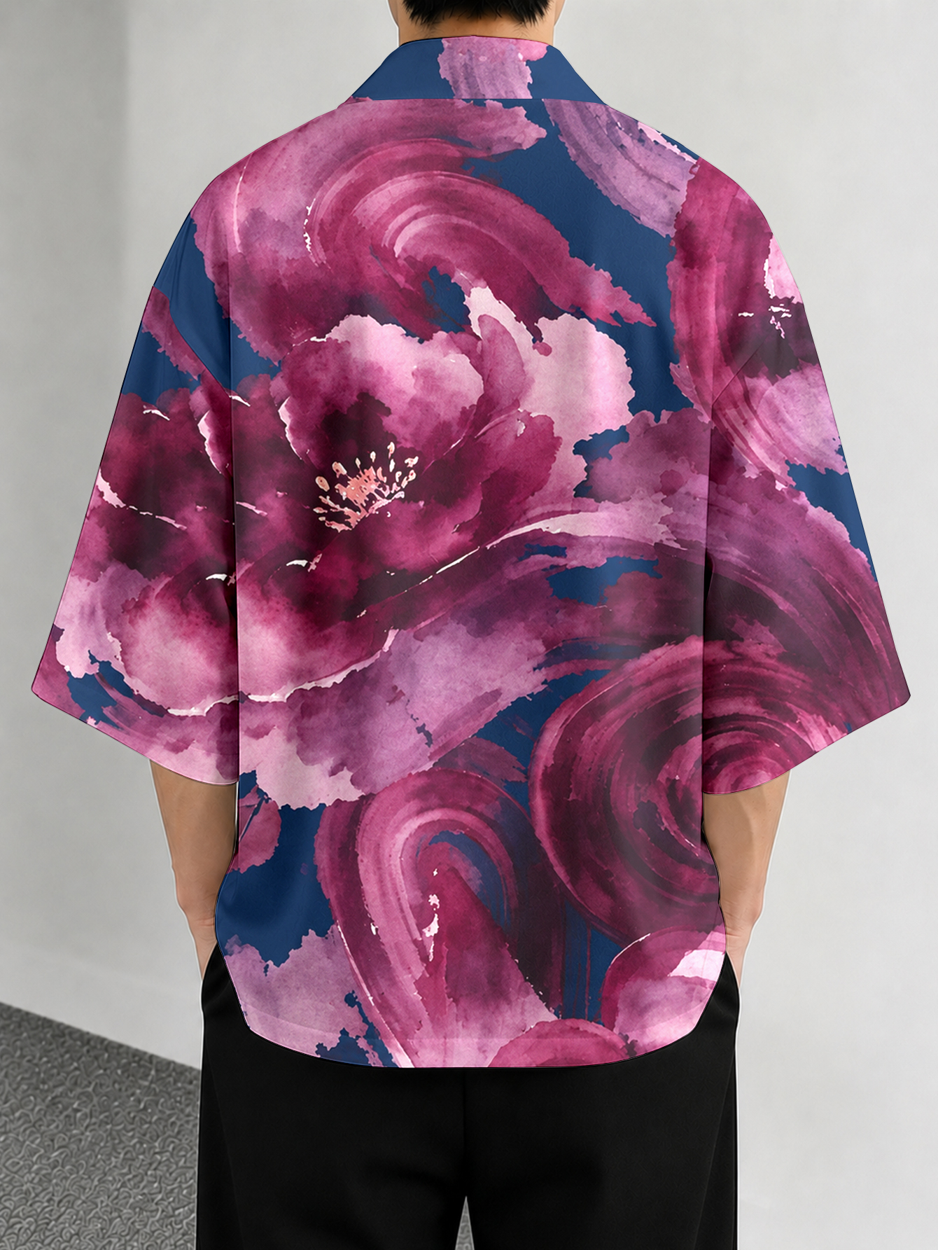 Men's casual top Floral Art Ca - Street Fashion Kimono review and price