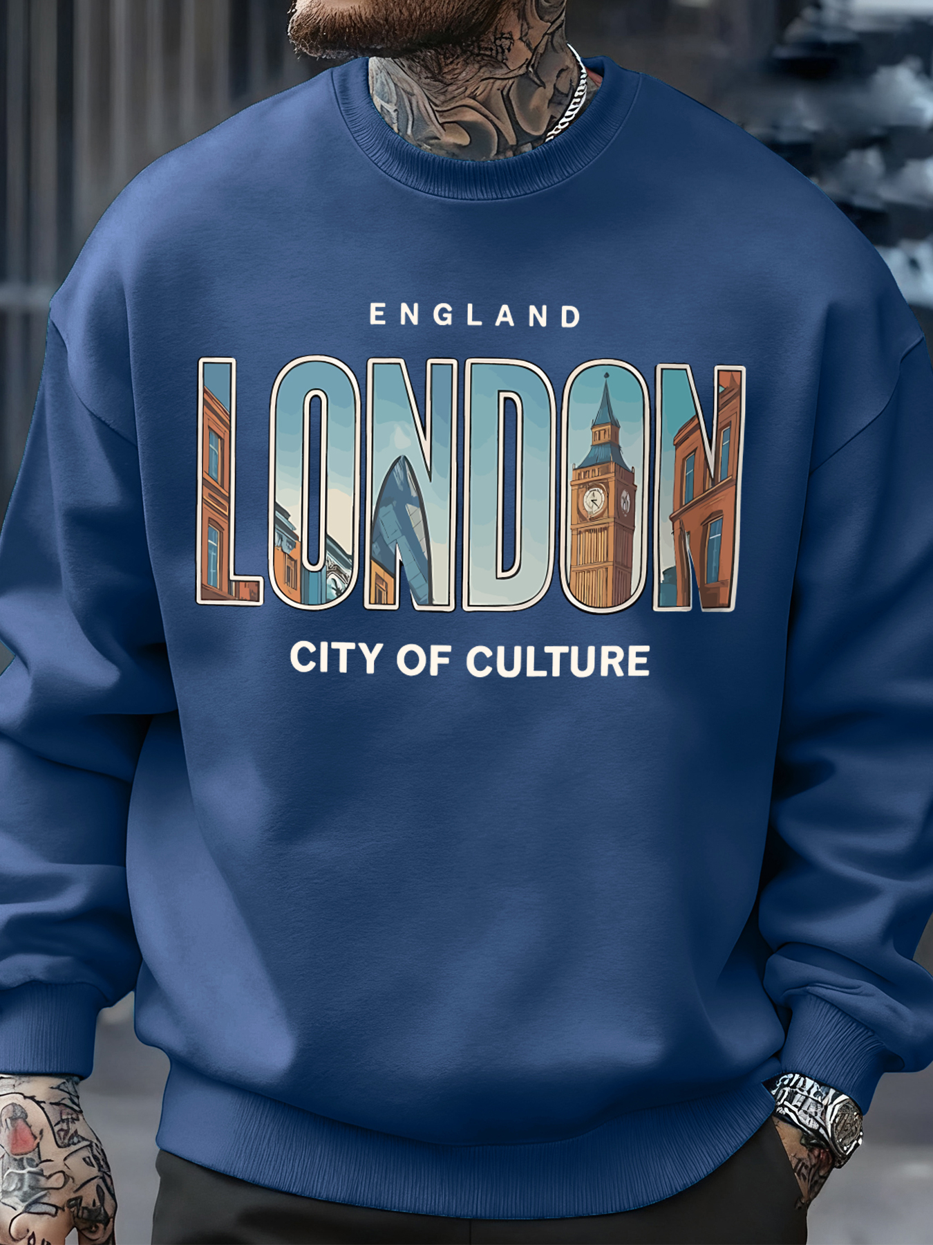 London City Pattern Sweatshirt - Street Fashion In London review and price