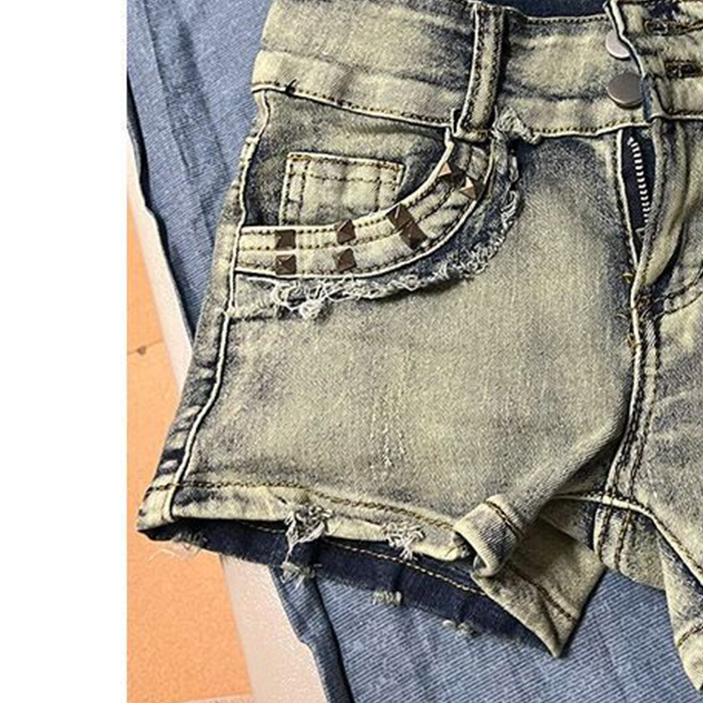 Retroy2K American Rivet Shorts - Street Fashion Y2K review and price