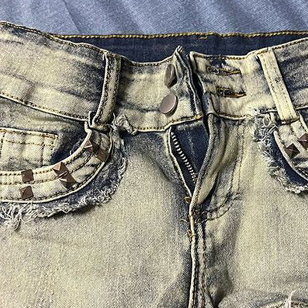 Retroy2K American Rivet Shorts - Street Fashion Y2K review and price