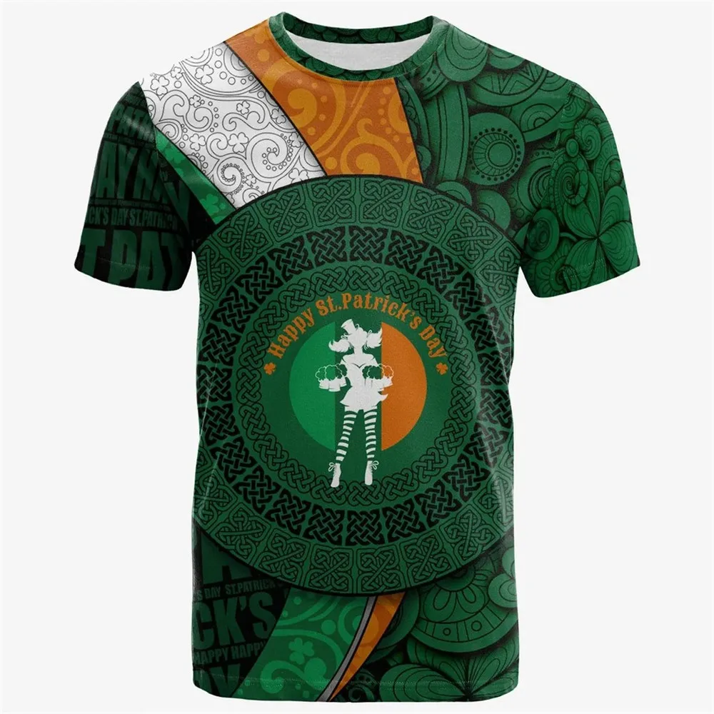 Summer Men's Irish St. Patrick - Street Fashion Plus Size review and price