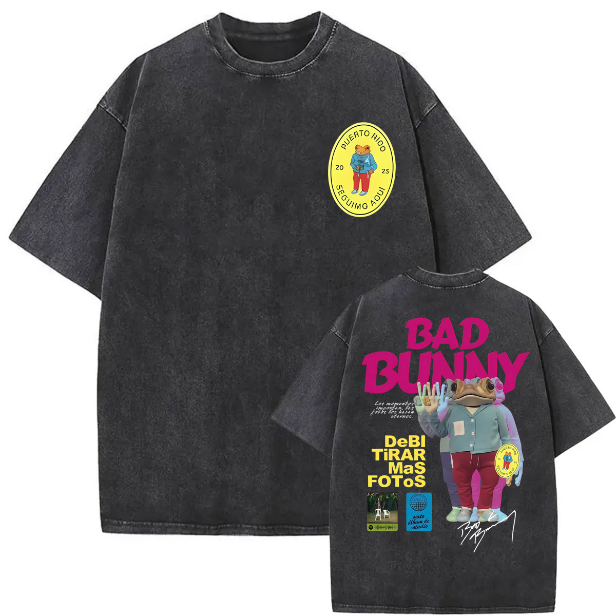 Rapper Bad Bunny T-shirts Debi - Foto Street Fashion review and price