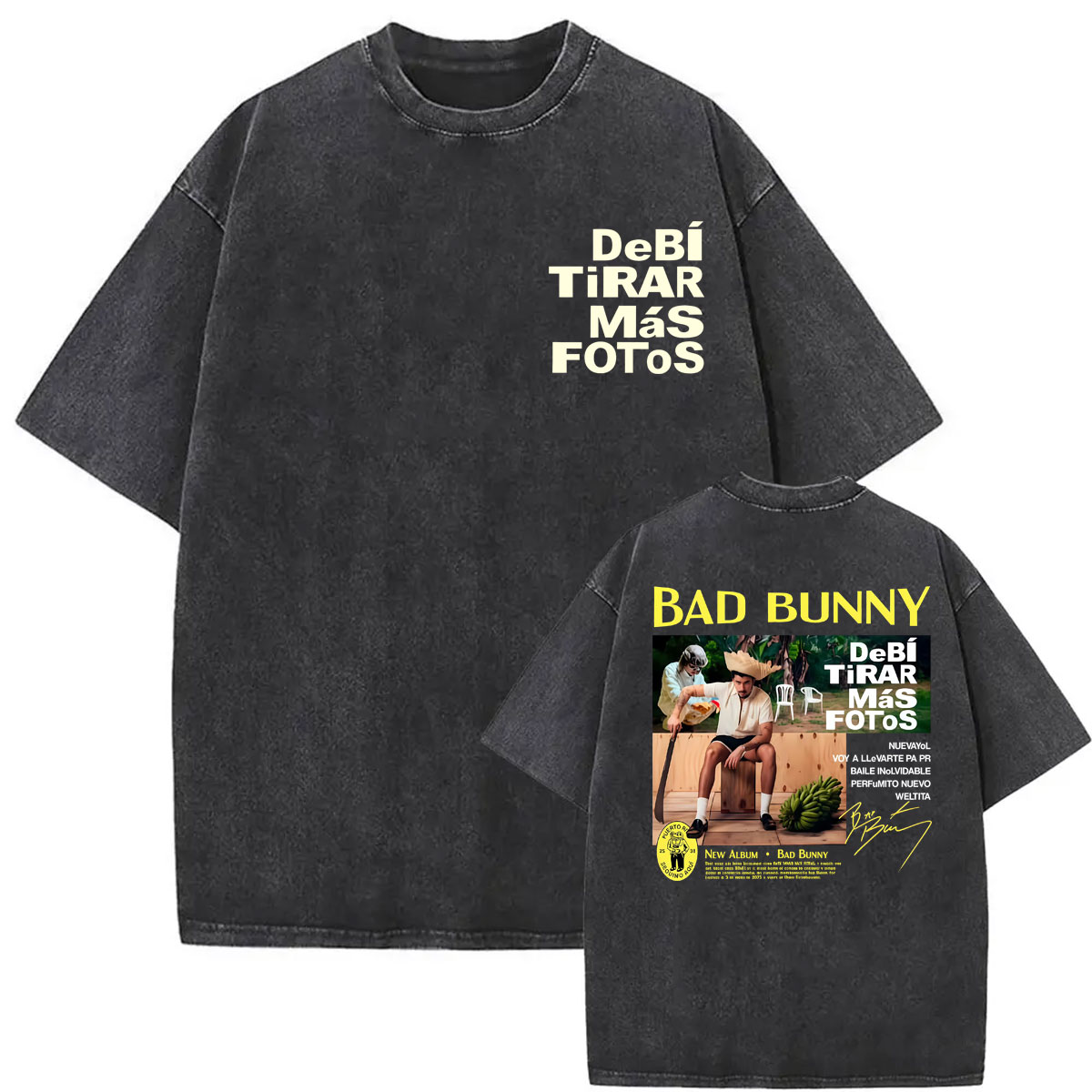 Rapper Bad Bunny T-shirts Debi - Foto Street Fashion review and price