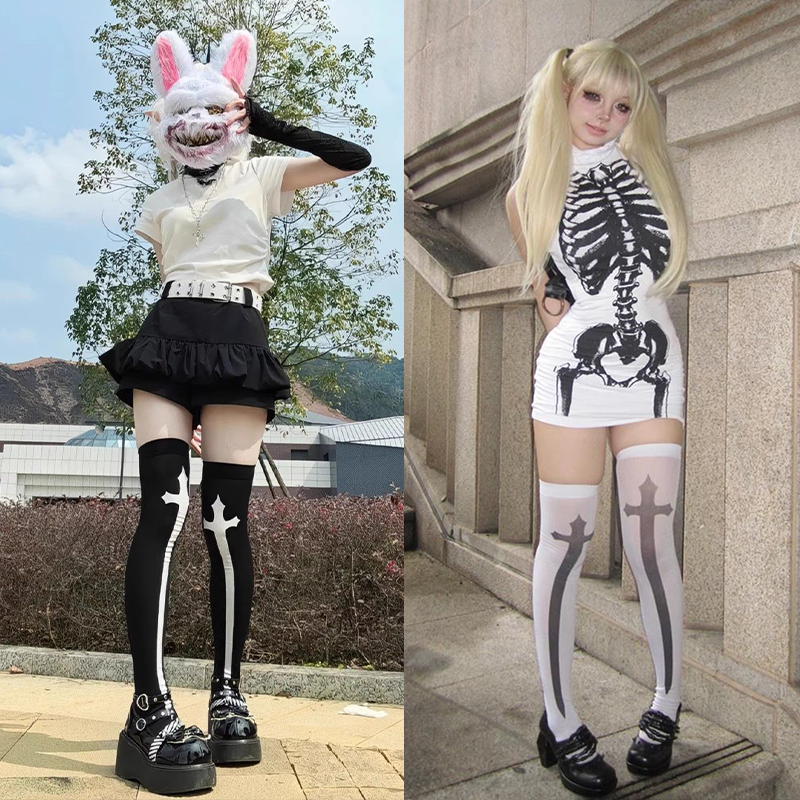 Gothic Y2K Lolita Black White  - Street Fashion Youtube review and price