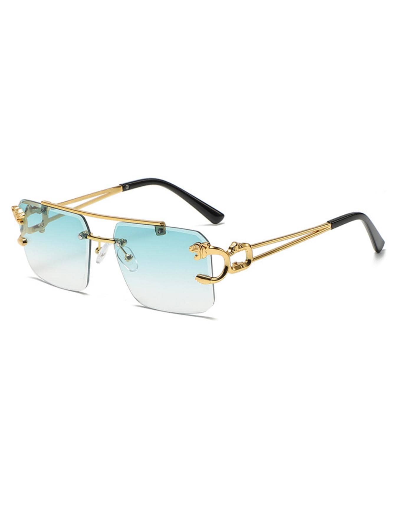 1pair Men Rimless Fashion Glas - Street Fashion Jacket review and price