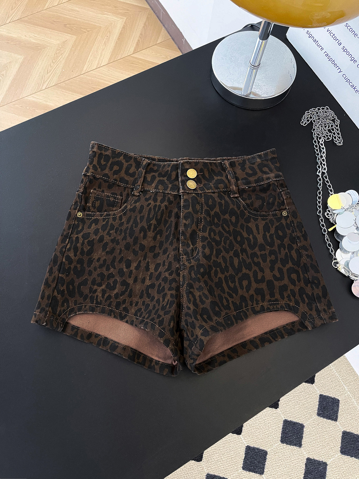 American Retro Leopard Print D - Street Fashion Denim review and price