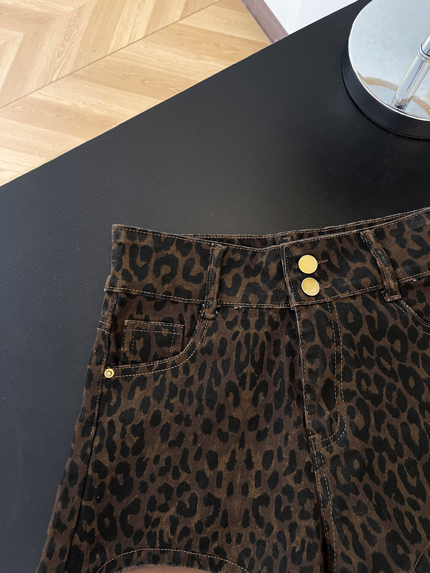 American Retro Leopard Print D - Street Fashion Denim review and price