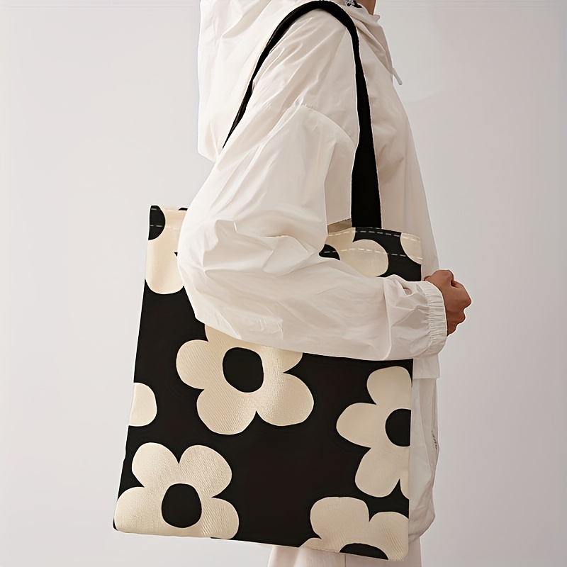 Yellow flower printed tote bag - Tote Bag Canvas Print review and price