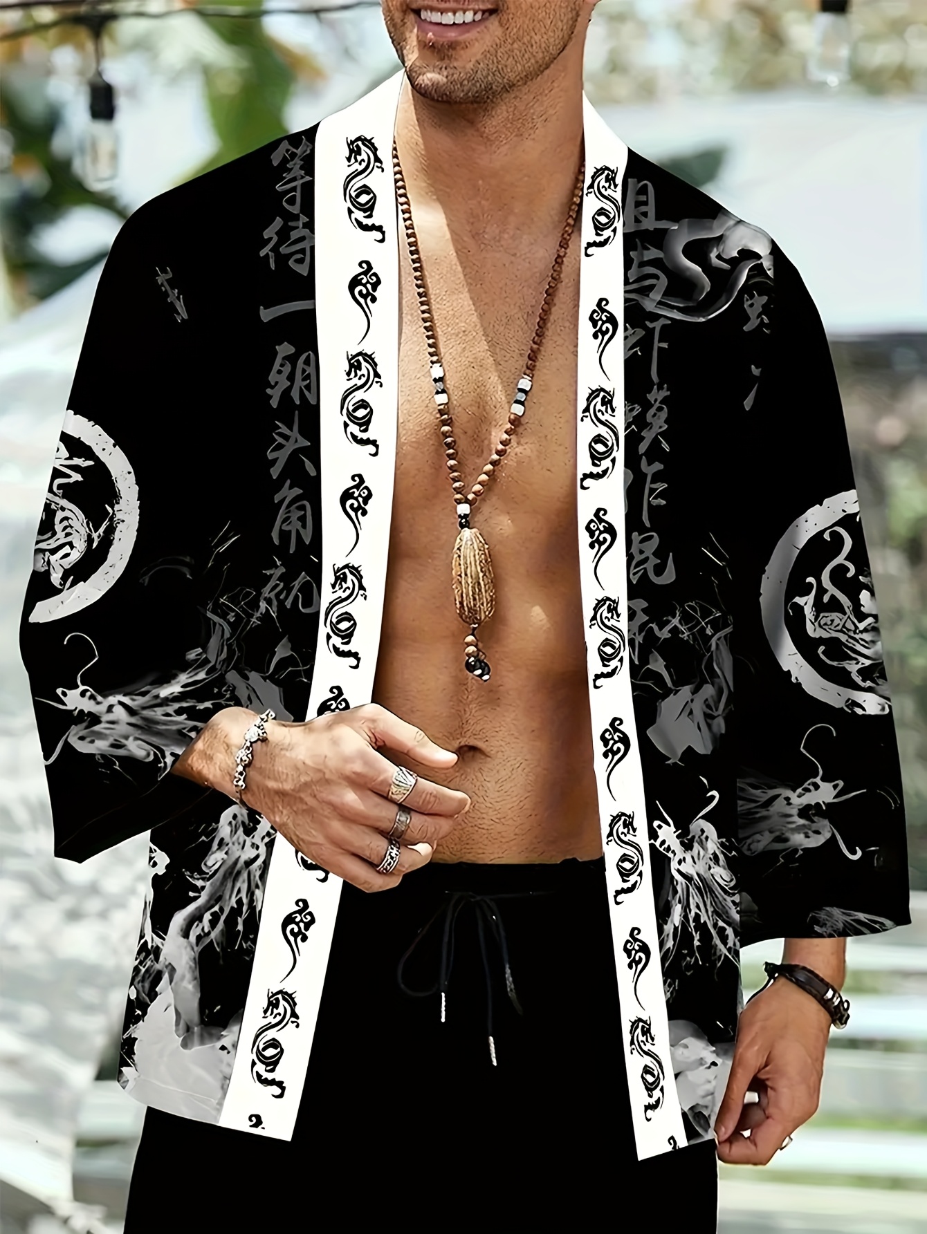 The 2026 summer new men's kimo - Street Fashion Style review and price