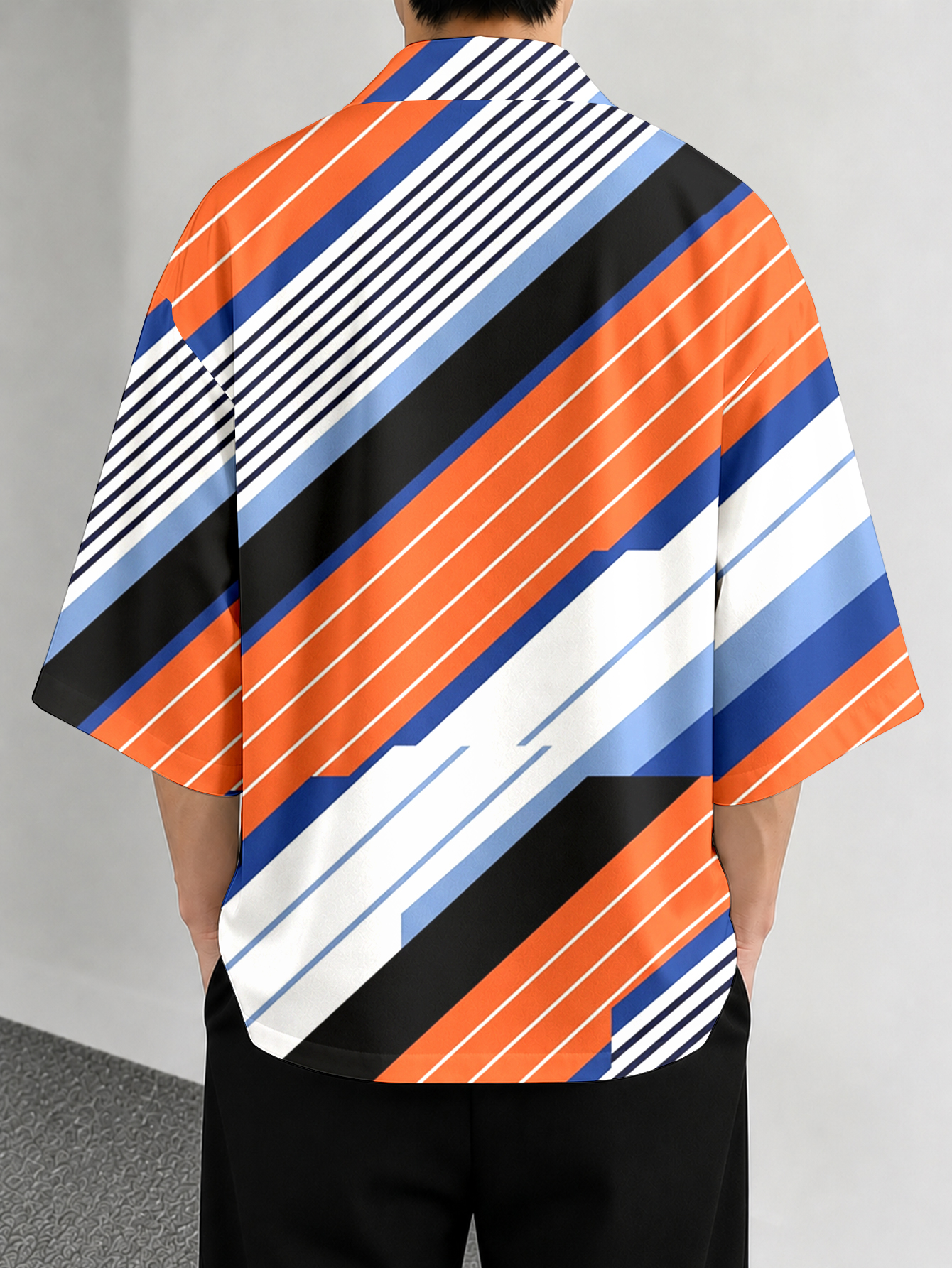 Men's casual top Geometric Str - Street Fashion Kimono review and price