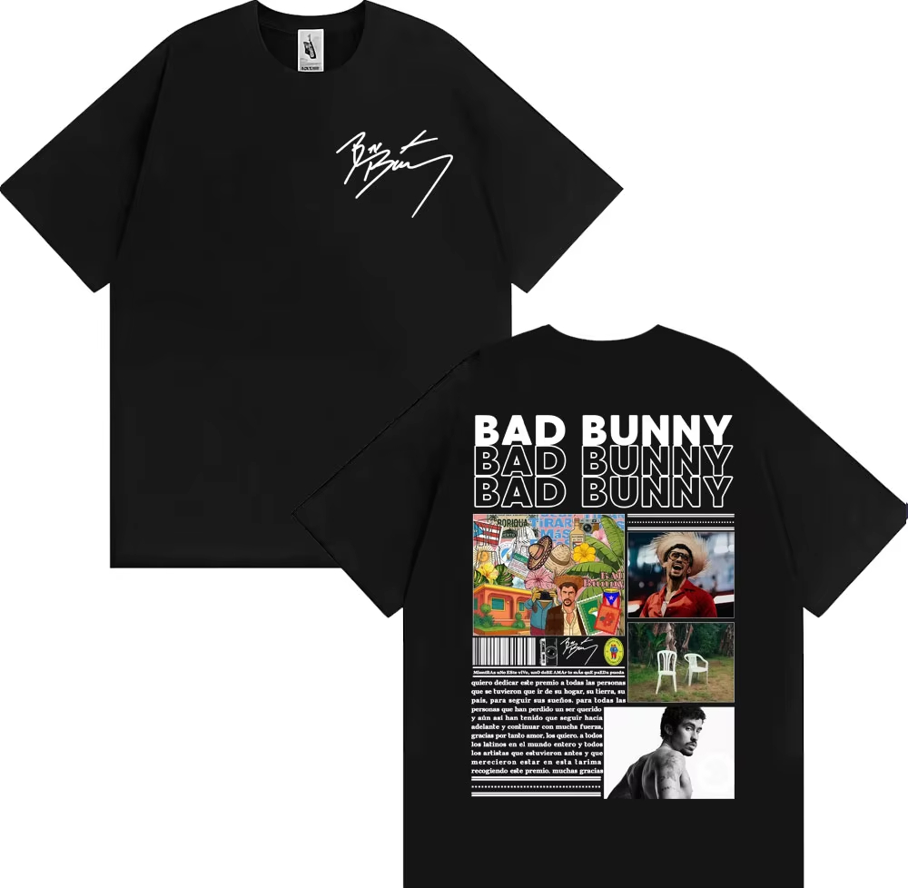 Bad Bunny DTMF Debi Tirar Mas  - Foto Street Fashion review and price