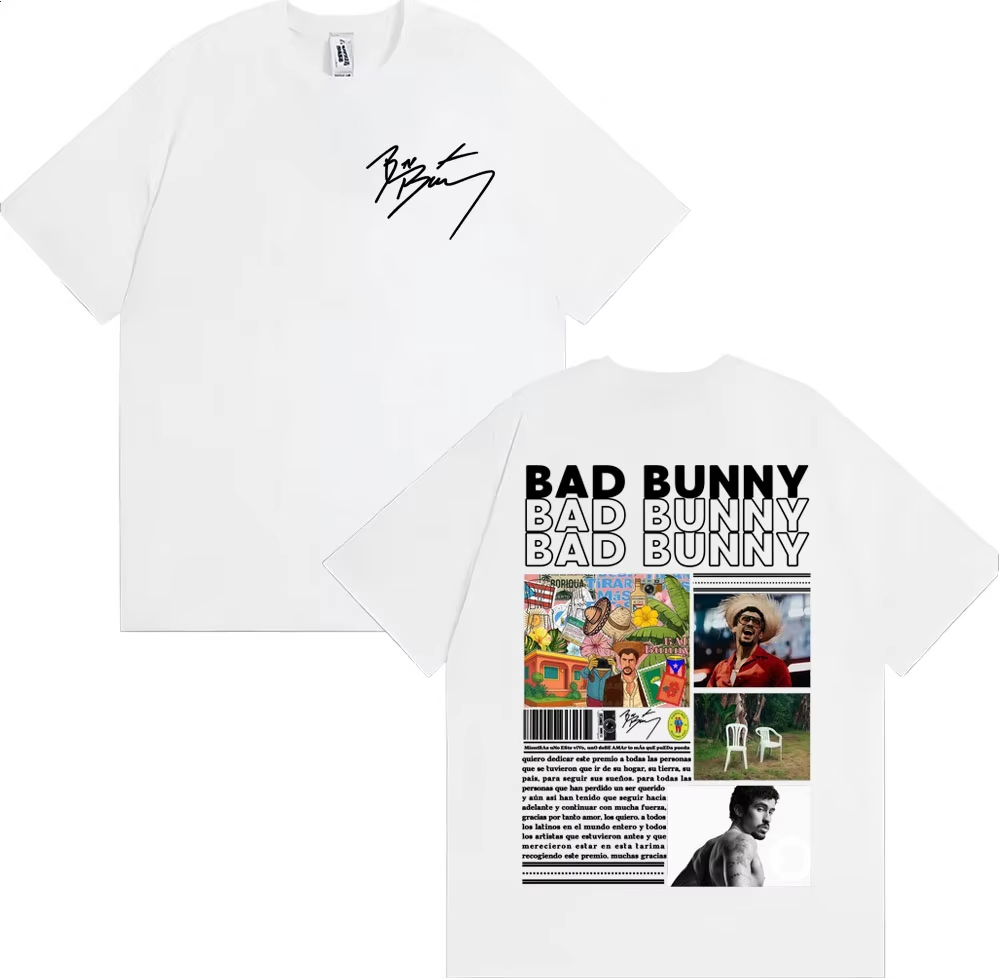 Bad Bunny DTMF Debi Tirar Mas  - Foto Street Fashion review and price