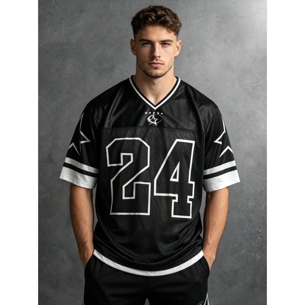 2026 Summer New Men's V-Neck T - Street Fashion Style review and price