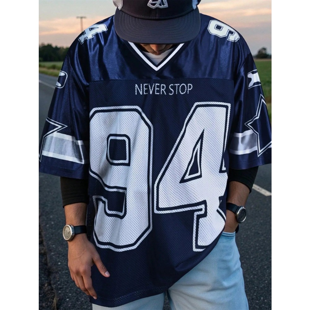 2026 Summer New Men's V-Neck T - Street Fashion Style review and price