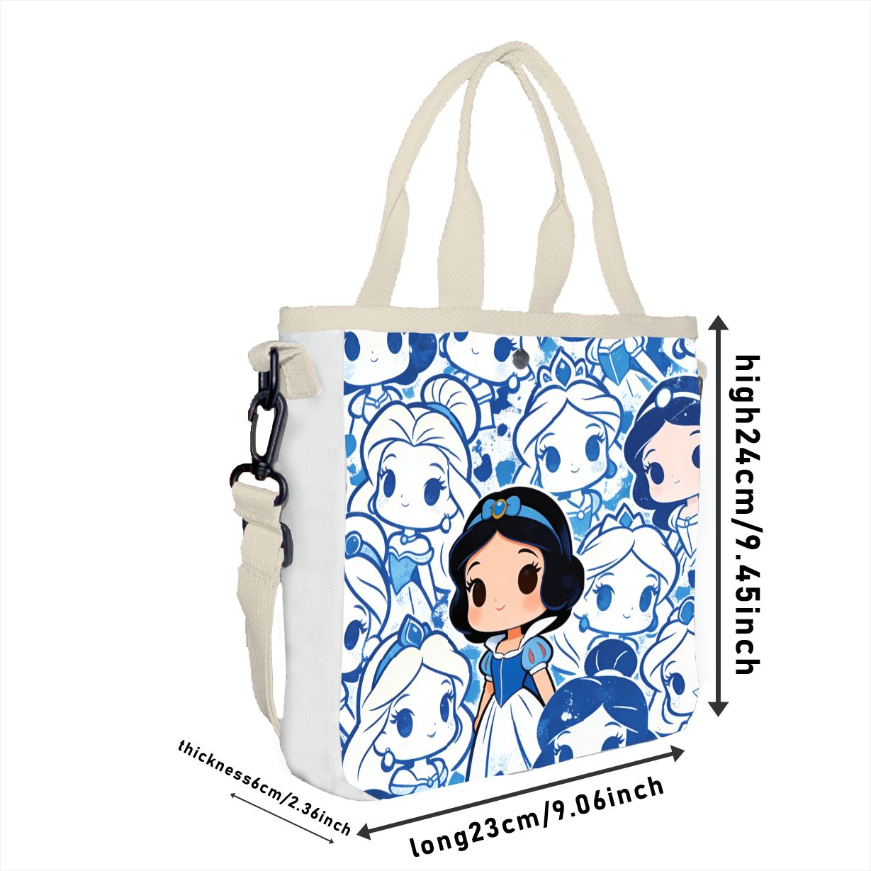 Cartoon snow white Characters  - Tote Bag Canvas Print review and price