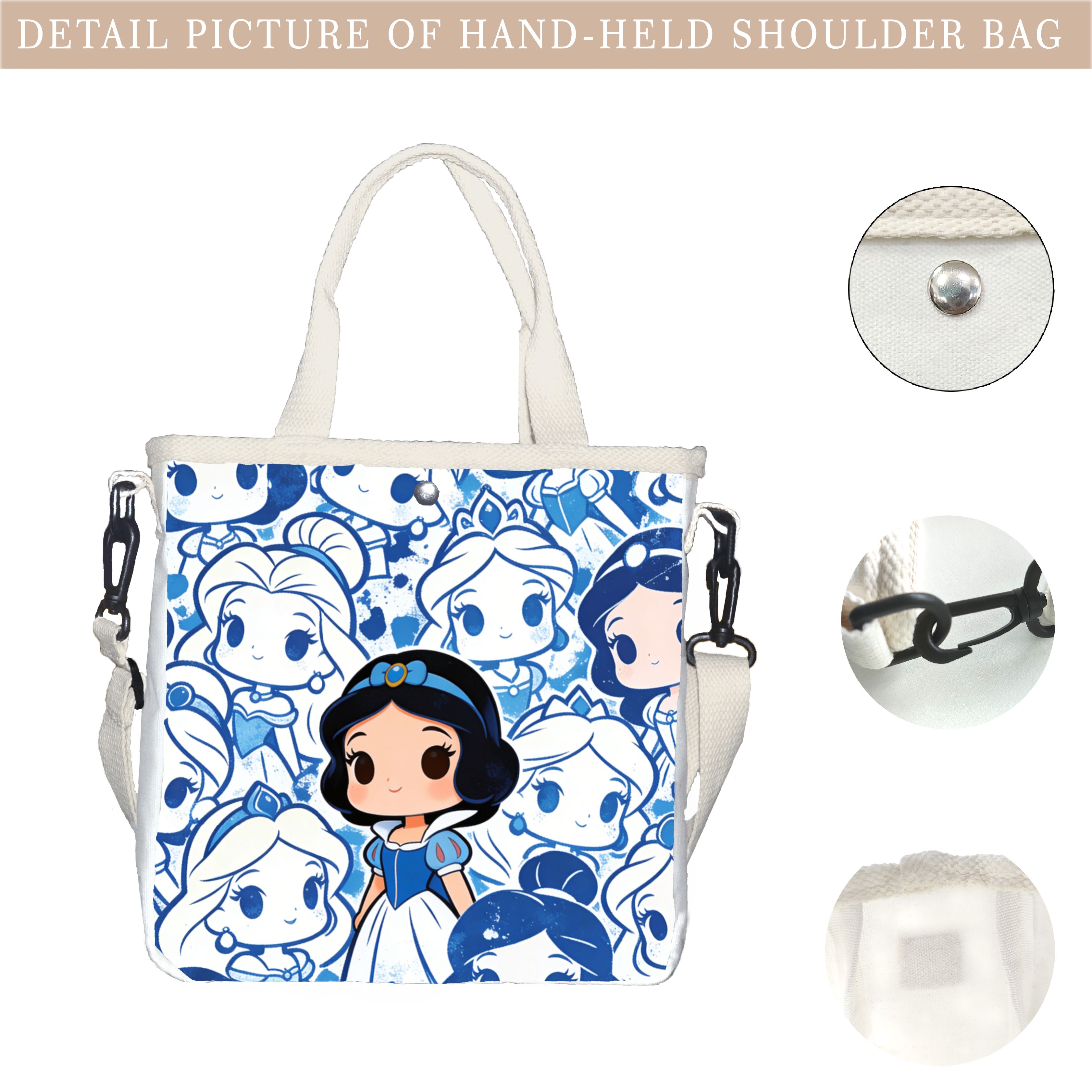 Cartoon snow white Characters  - Tote Bag Canvas Print review and price