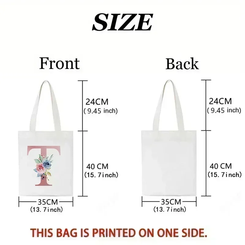 Letters And Flowers Tote Bags  - Tote Bag Canvas Print review and price