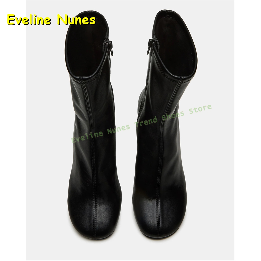 Red Round Toe Stretch Boots Bo - Street Fashion Plus Size review and price