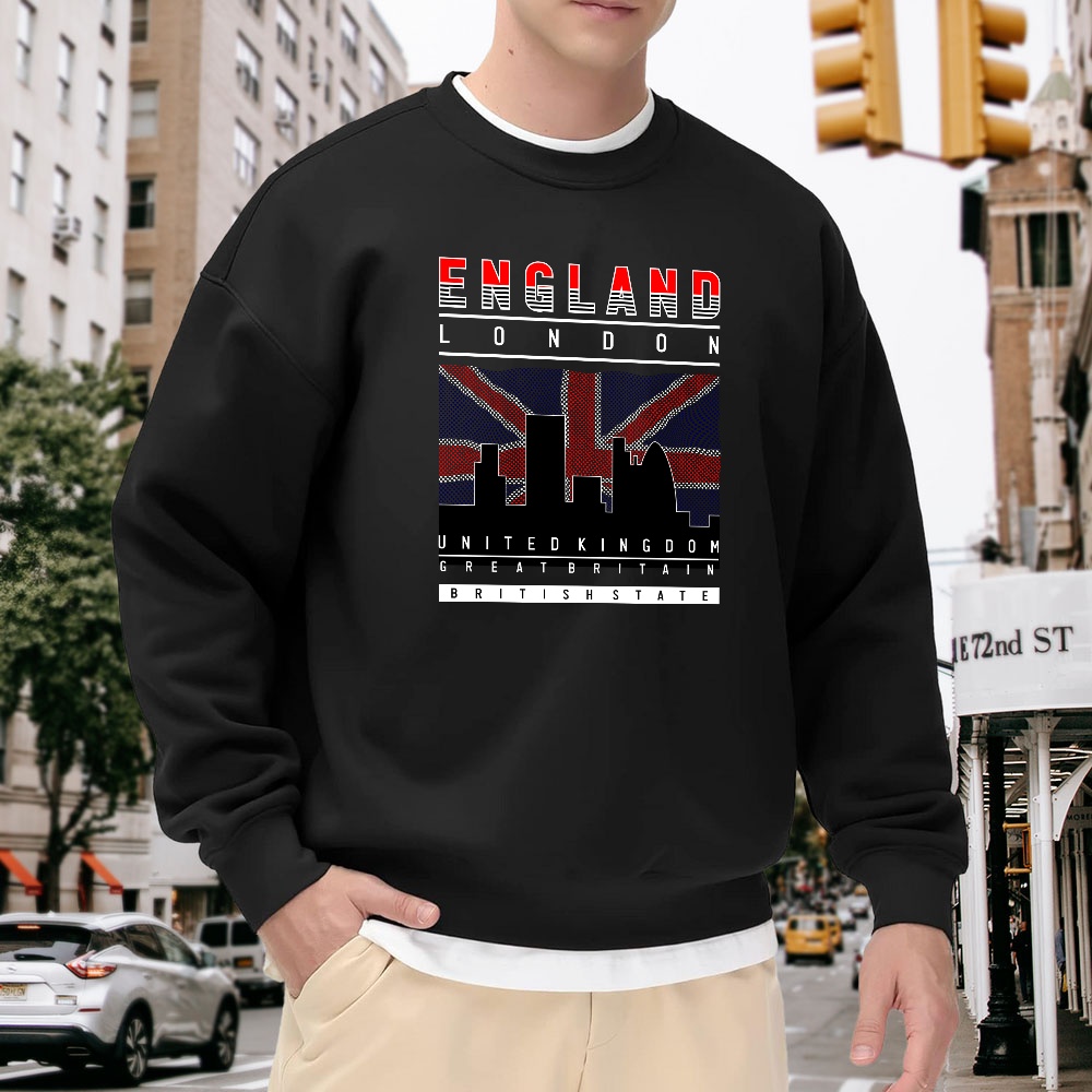 Men's Black Crew Neck Pullover - Street Fashion In London review and price