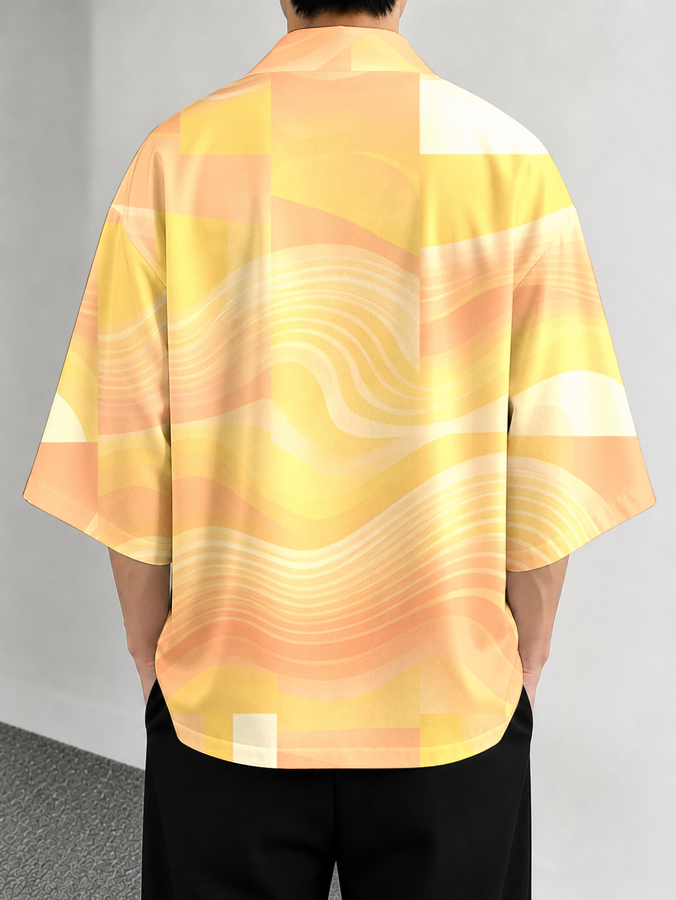 Men's casual top  Sunset Wave  - Street Fashion Kimono review and price