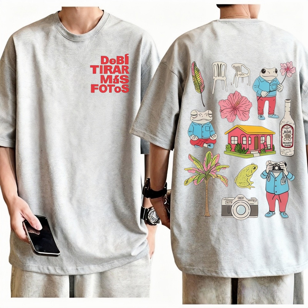Rapper Bad Bunny T-shirt Debi  - Foto Street Fashion review and price