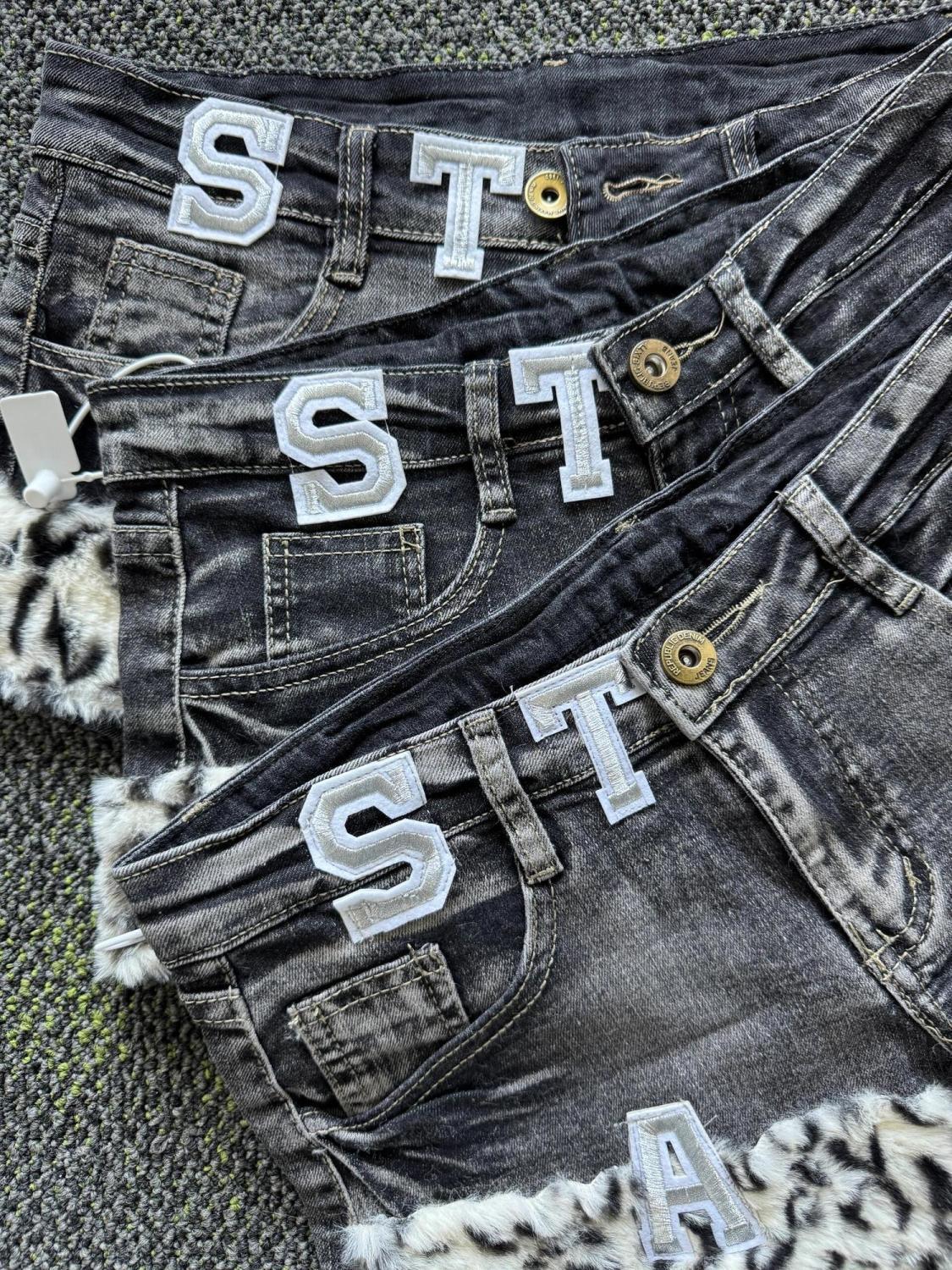 Y2k Embroidered Patch Denim Sh - Street Fashion Denim review and price
