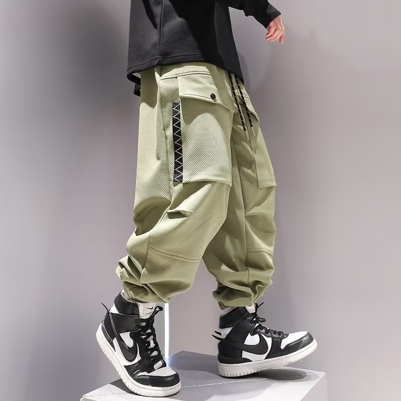 Korean Cargo Pants Men Japanes - Street Fashion Kpop review and price