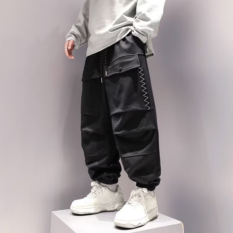 Korean Cargo Pants Men Japanes - Street Fashion Kpop review and price