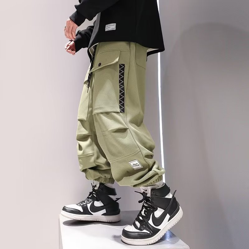 Korean Cargo Pants Men Japanes - Street Fashion Kpop review and price
