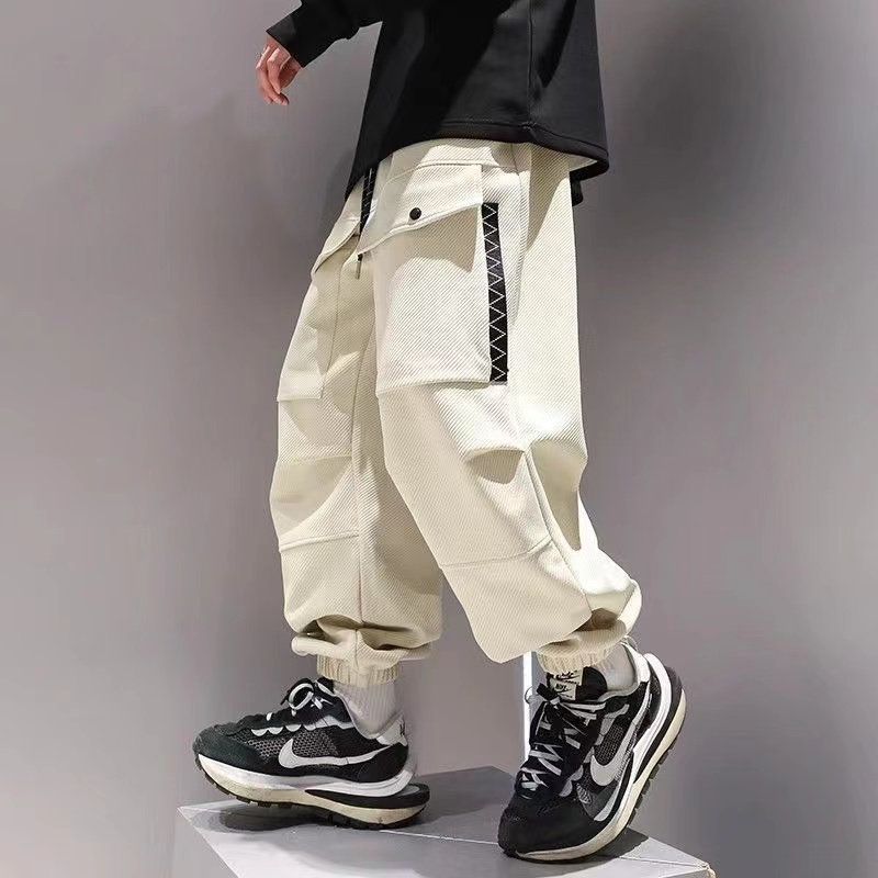Korean Cargo Pants Men Japanes - Street Fashion Kpop review and price