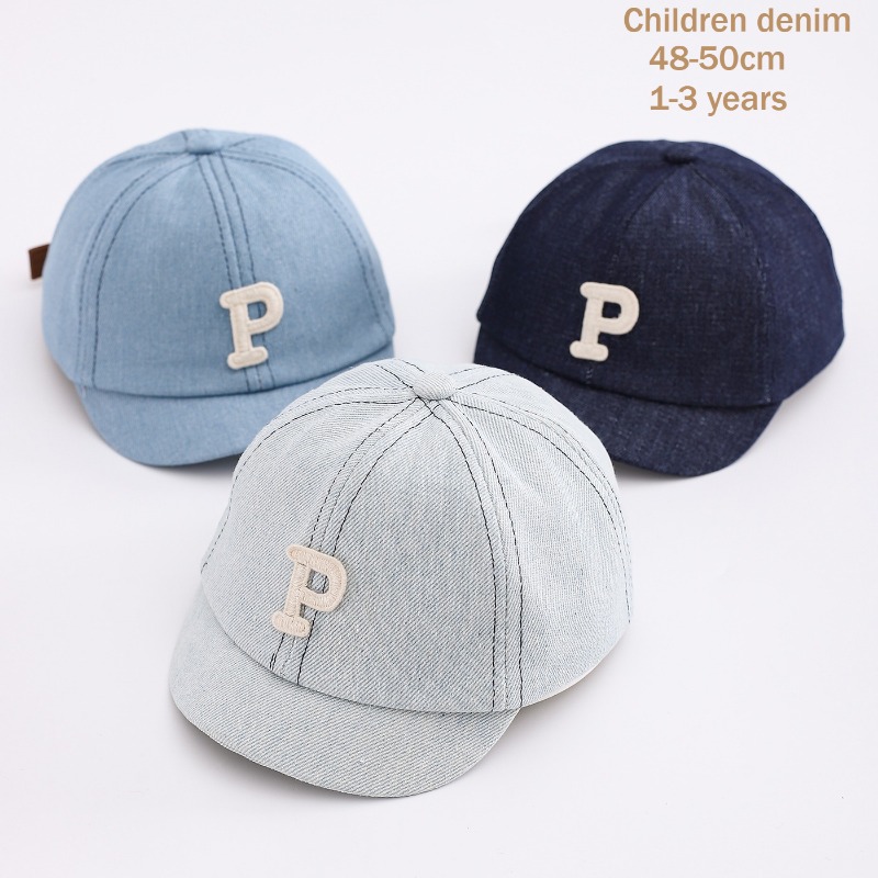 Kids Denim Baseball Cap 48-50c - Street Fashion Hats review and price