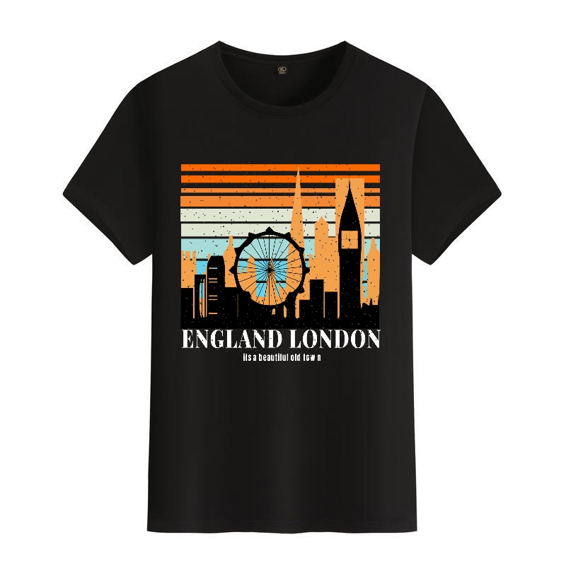 Men's Black Round-Neck Short-S - Street Fashion In London review and price