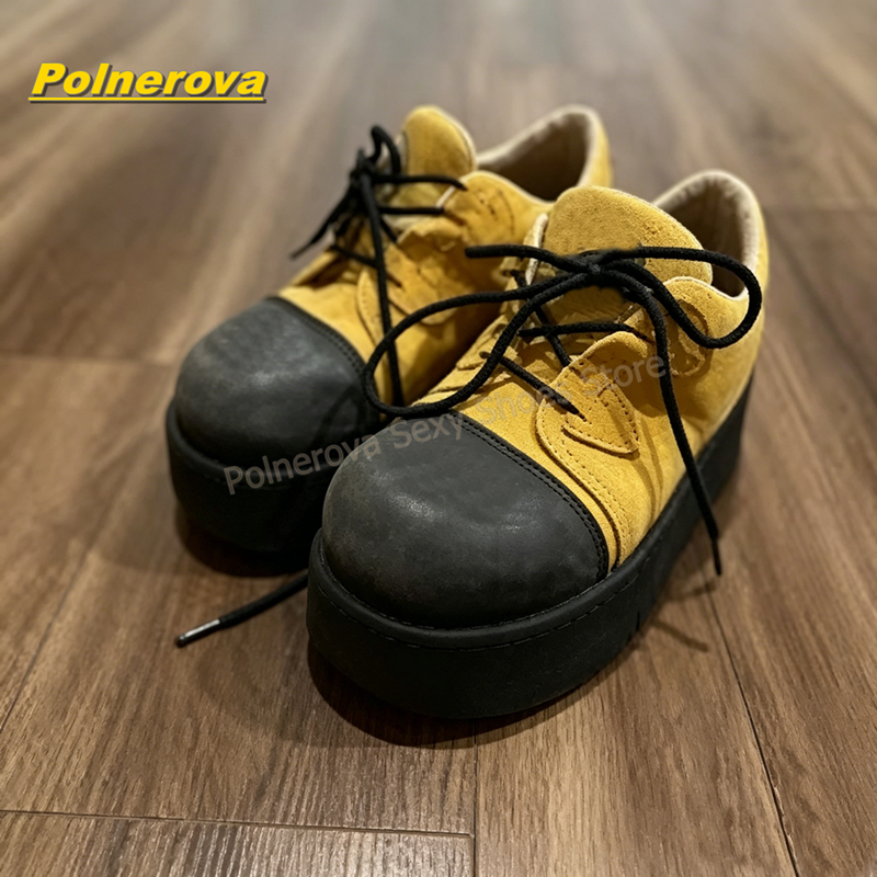 Hot Pink Rainbow Laces Platfor - Street Fashion Y2K review and price