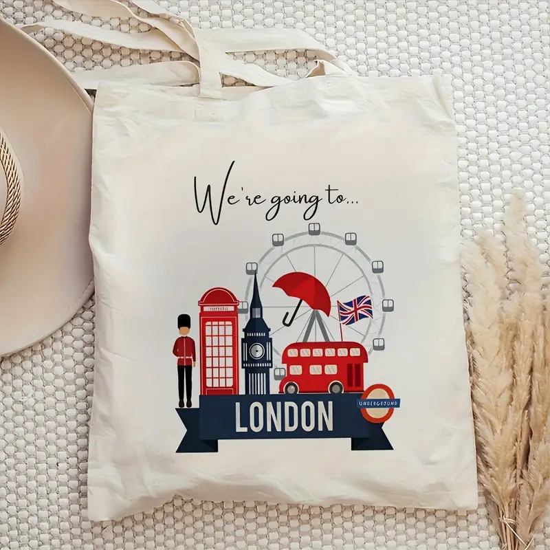 London Landmark Bus Phone Boot - Tote Bag Canvas Print review and price