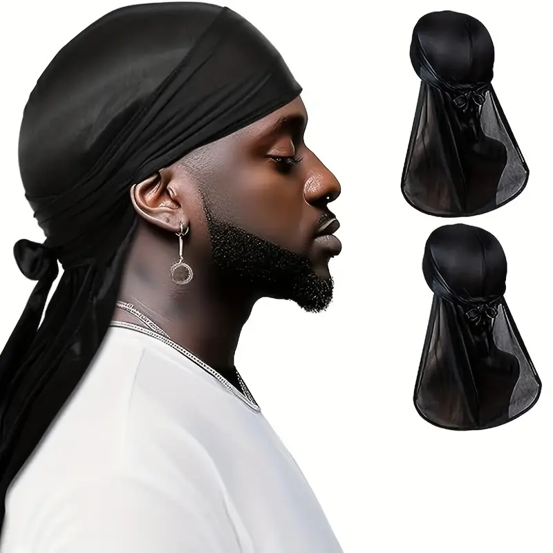 Unisex Silky Long Tail Durag P - Street Fashion Hats review and price