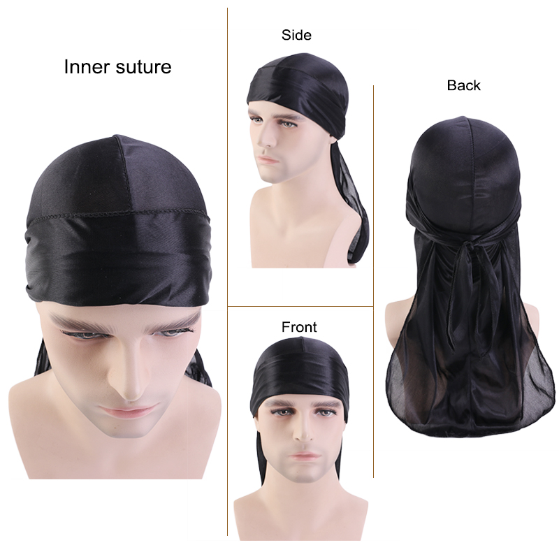 Unisex Silky Long Tail Durag P - Street Fashion Hats review and price