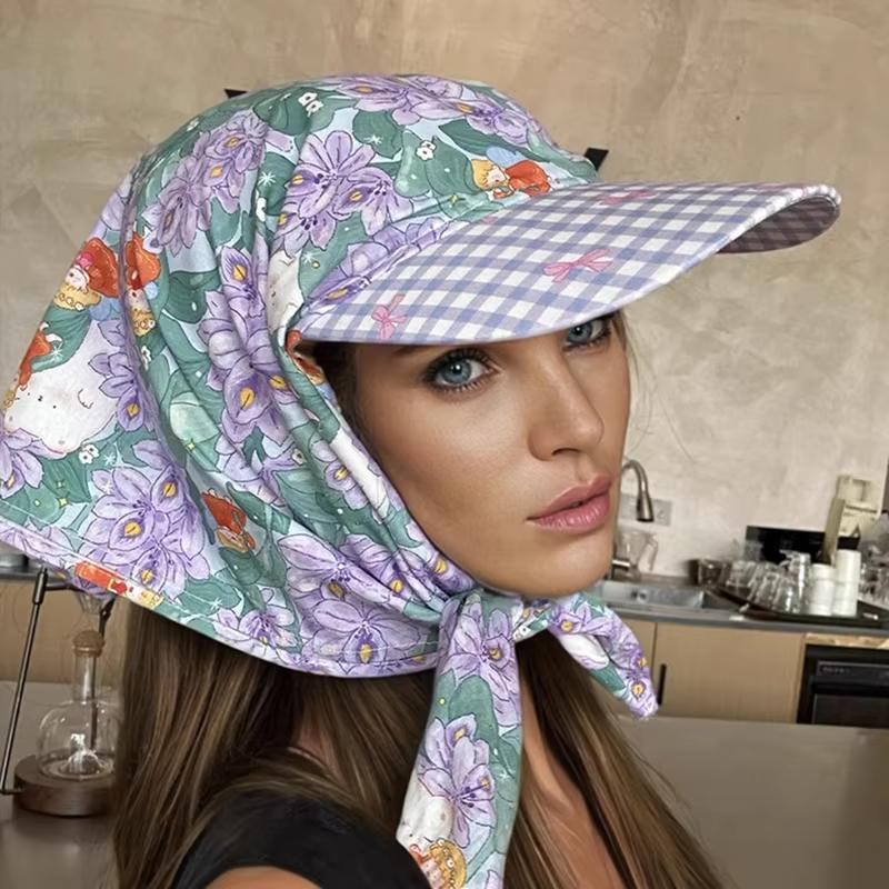 Womens Korean Headscarf Cap wi - Street Fashion Hats review and price