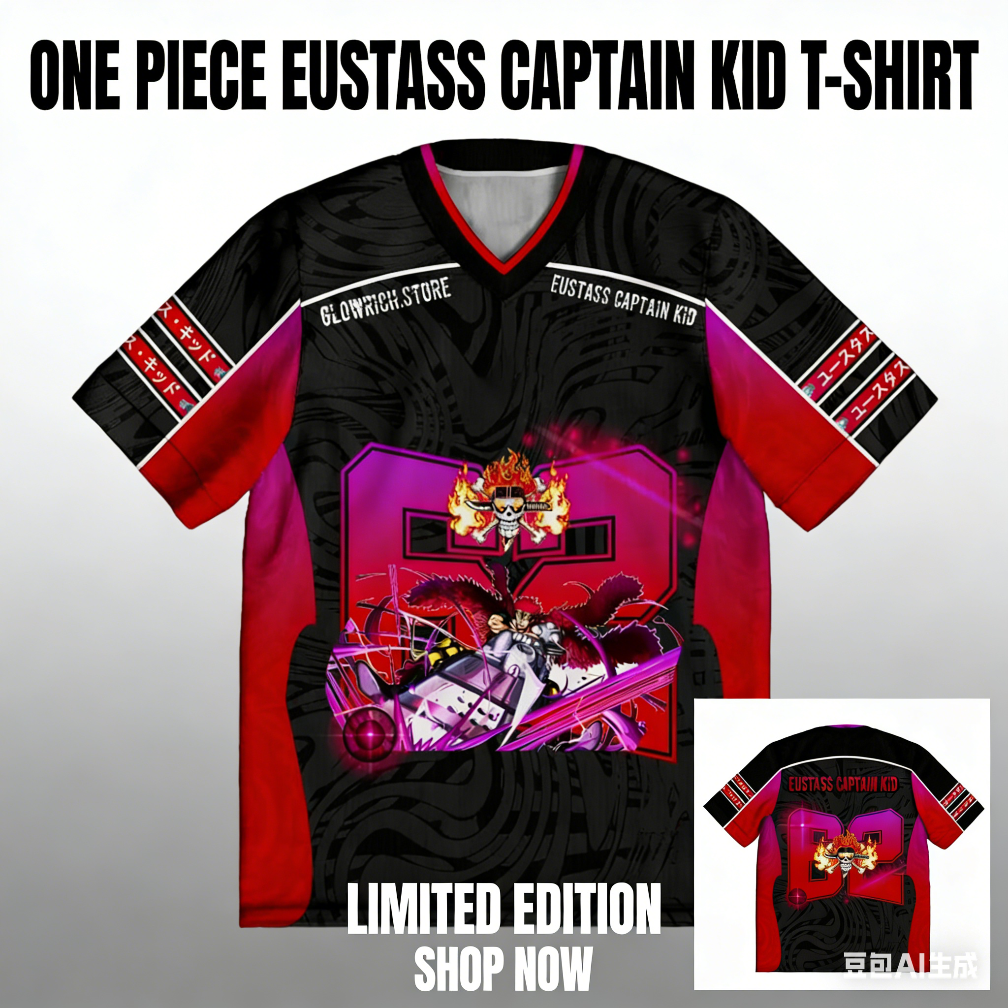 One Piece Eustass Kid Anime Y2 - Street Fashion Kpop review and price