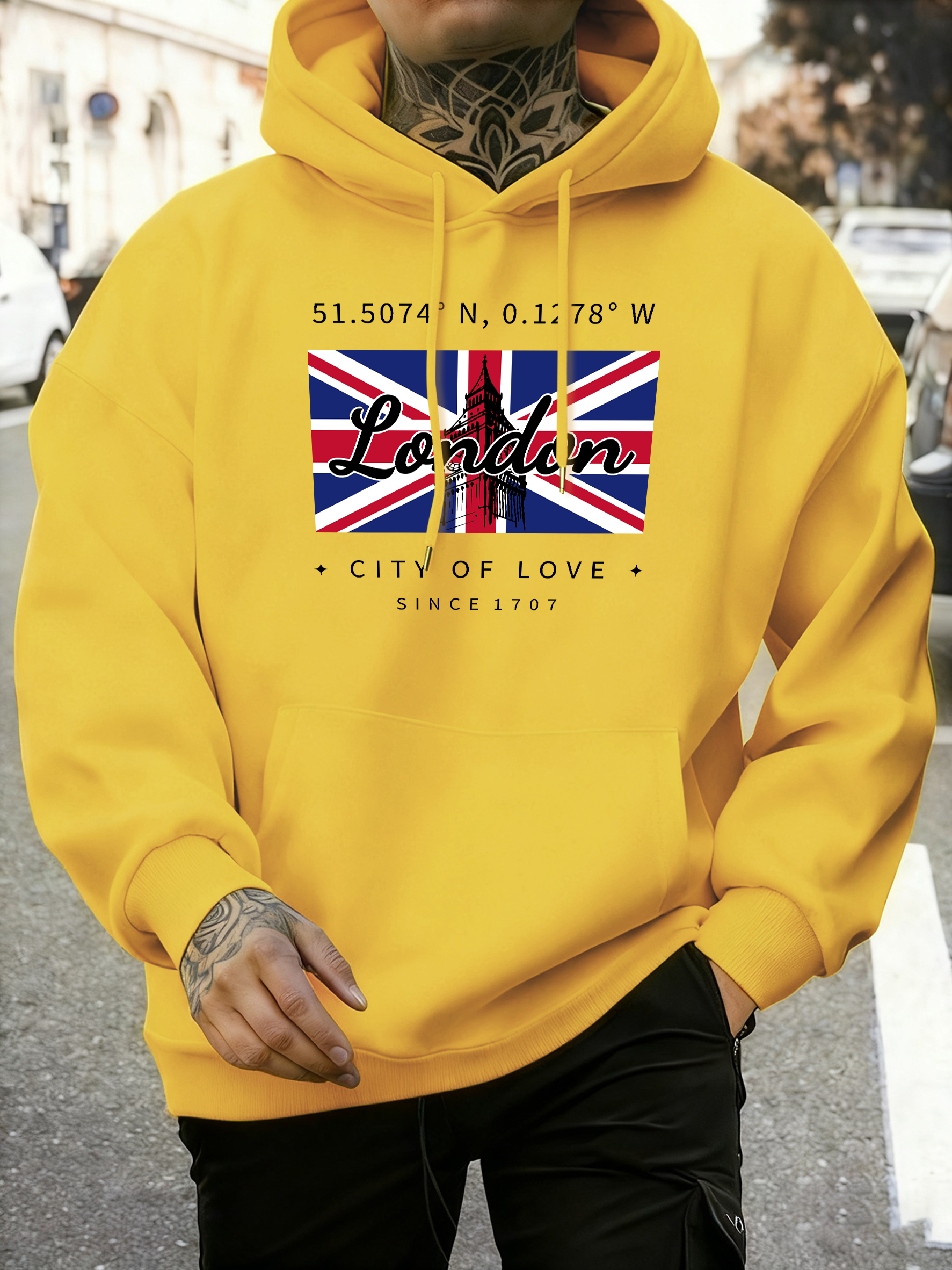London City Of Love Flag Print - Street Fashion In London review and price