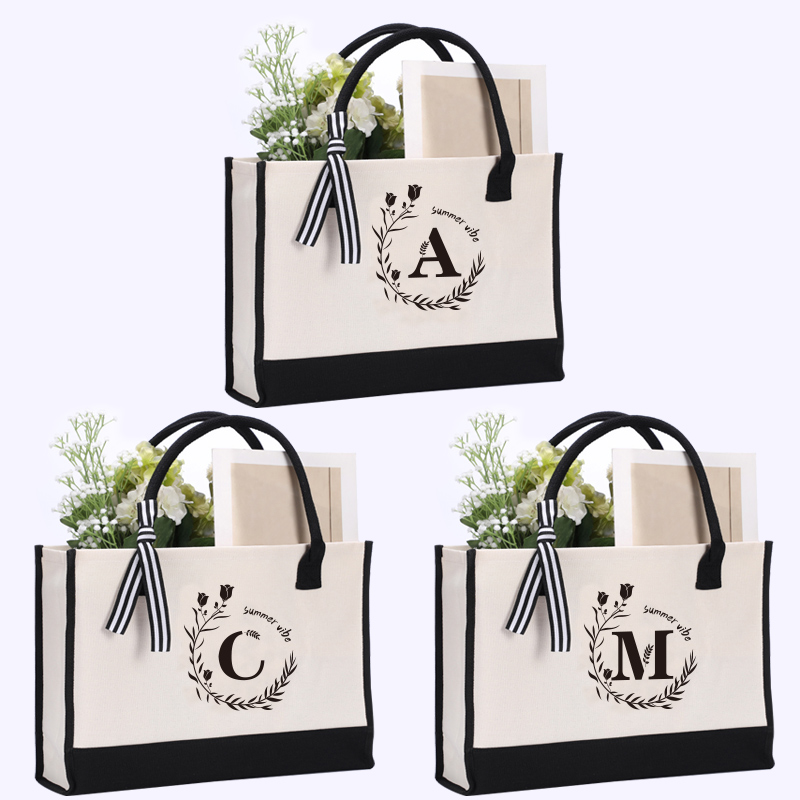 Leather letter print tote bag, - Tote Bag Canvas Print review and price