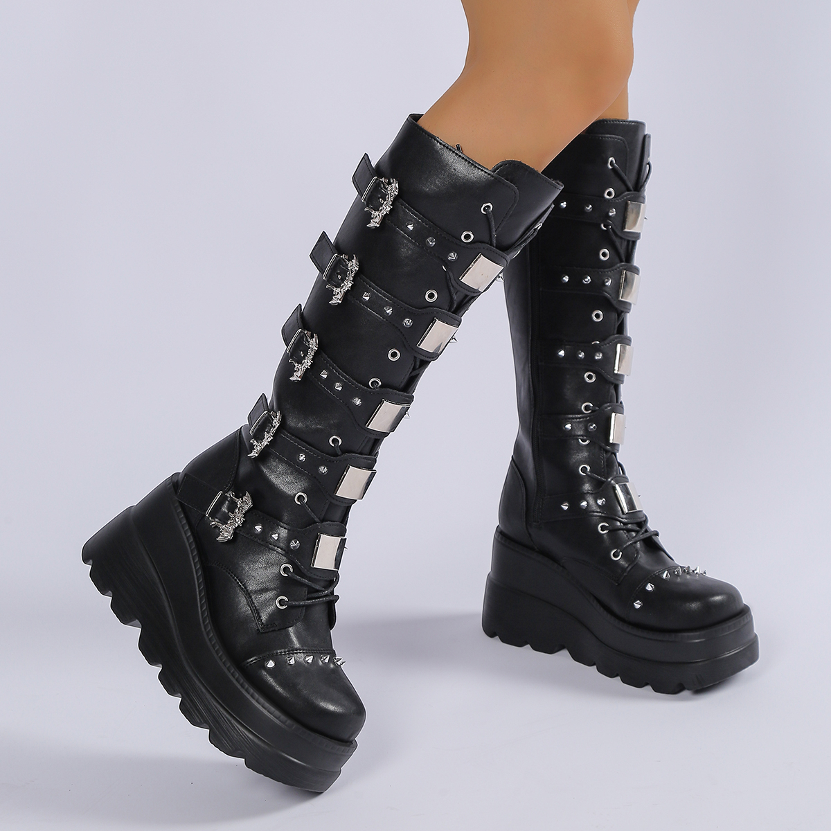 New Ladies Goth Platform Boots - Street Fashion Lady review and price