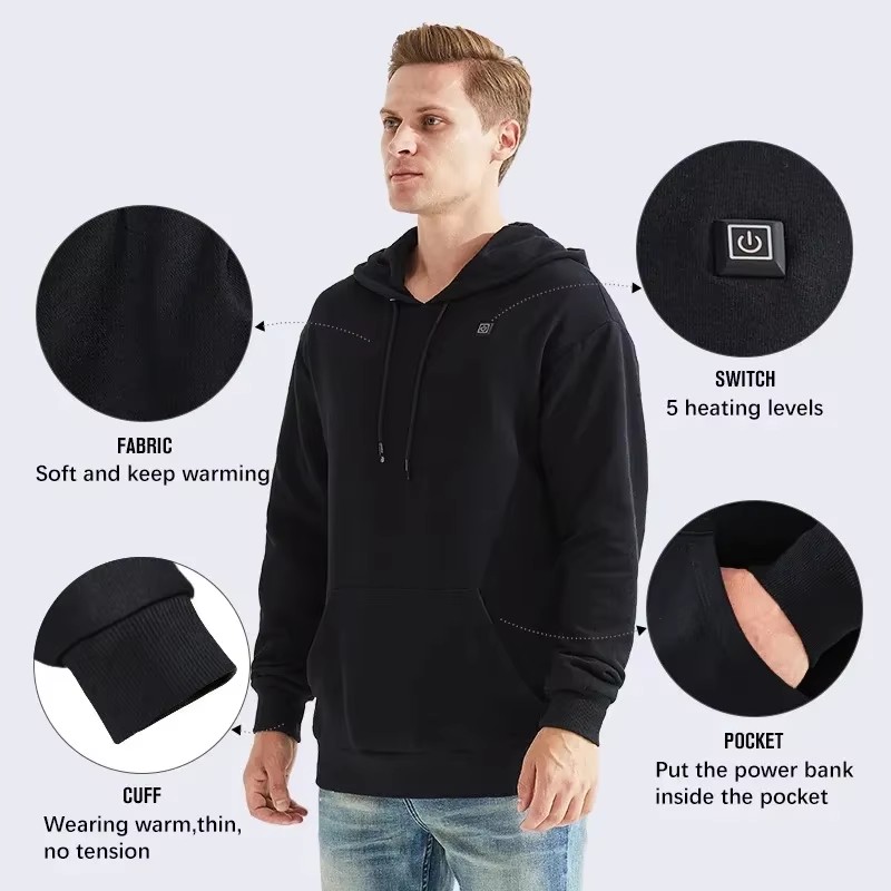 Women USB Heating Hoodies men  - Street Fashion Jacket review and price