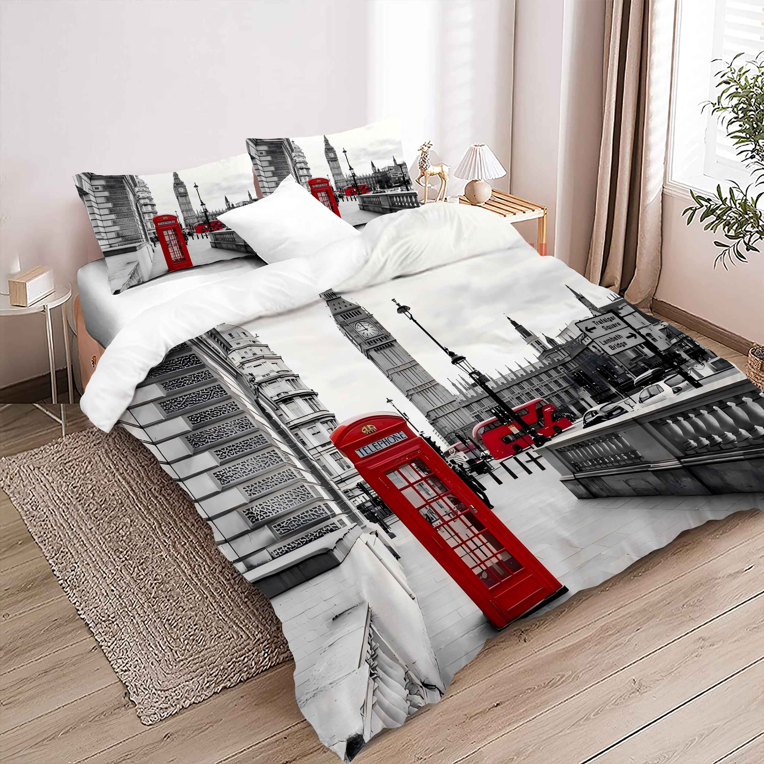 London Street Pattern 3D Print - Street Fashion In London review and price