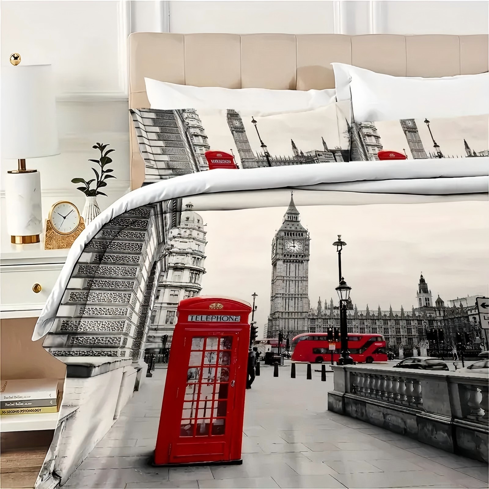 London Street Pattern 3D Print - Street Fashion In London review and price