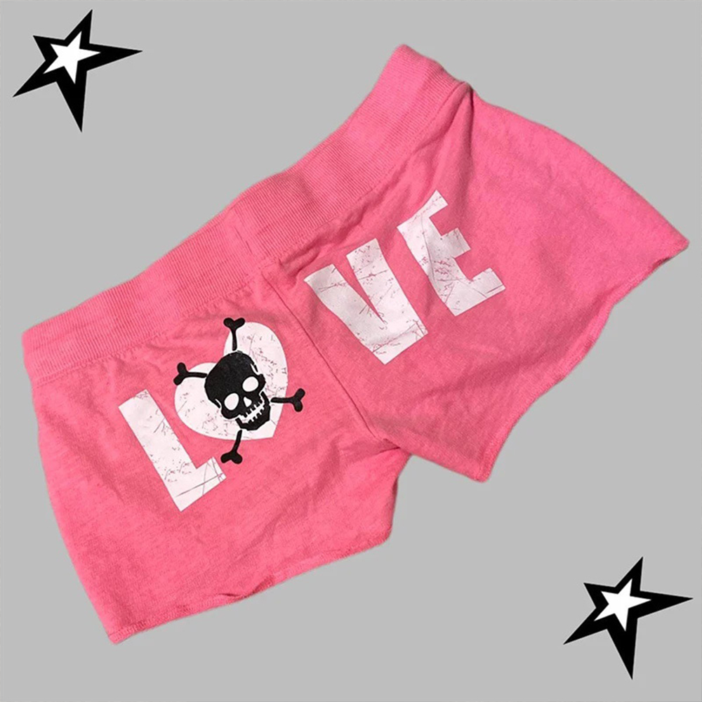 Summer Retro Punk Shorts Casua - Street Fashion Y2K review and price