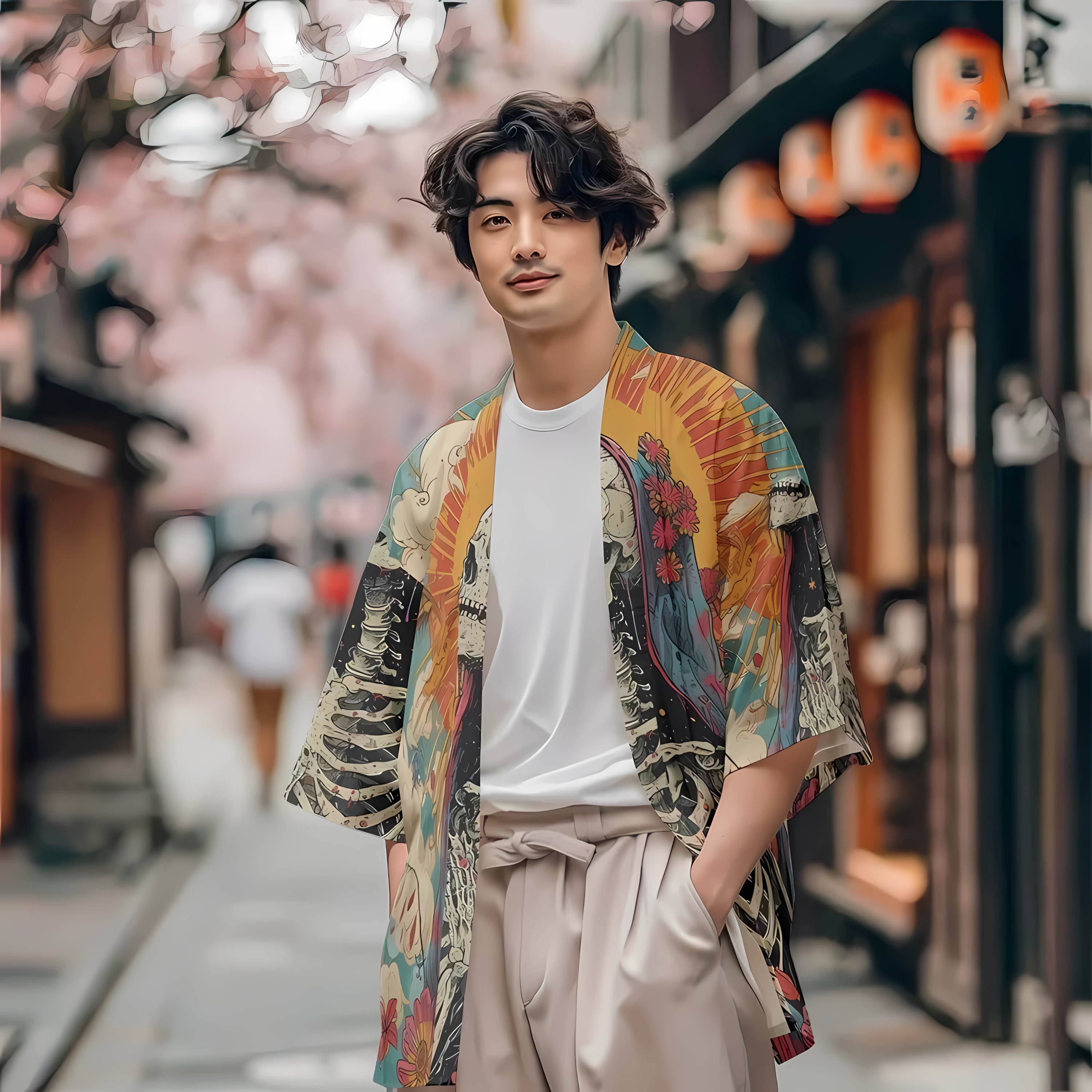 2026 Summer New Men's Kimono w - Street Fashion Kimono review and price